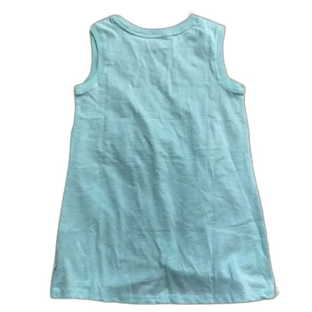 Gap kids light blue top crew Tank top with front twist size M beach boho